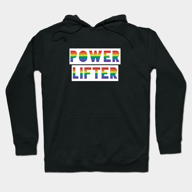 Gay Pride Powerlifting Hoodie by QCult